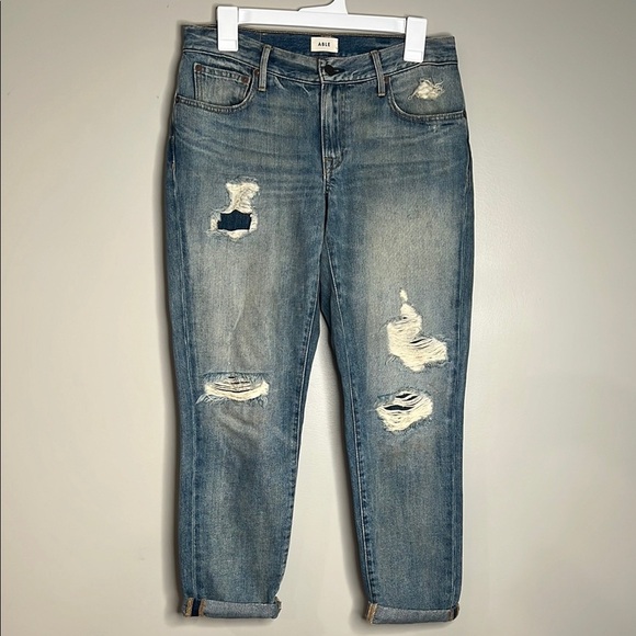 Able Blue Distressed Denim The Slouch Jeans 26 - Picture 1 of 11